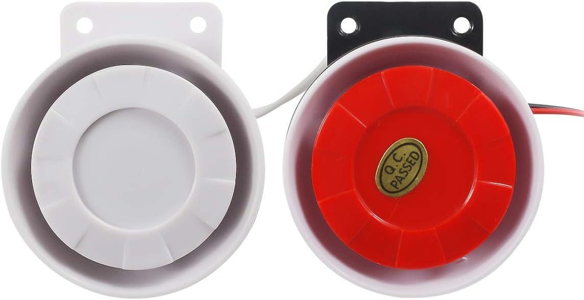 Electronic Buzzer Continuous Sound Decibel Piezo Buzzer IC Alarm Speaker 120db DC12V 2Pcs