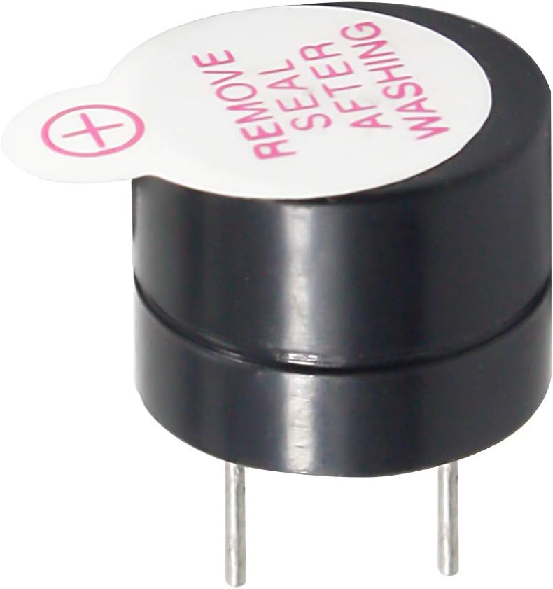 DC 3V Active Buzzer 2 Terminals for Arduino Raspberry Pi,Magnetic Electronic Continous Long Beep Tone Alarm Sounder Pack of 20