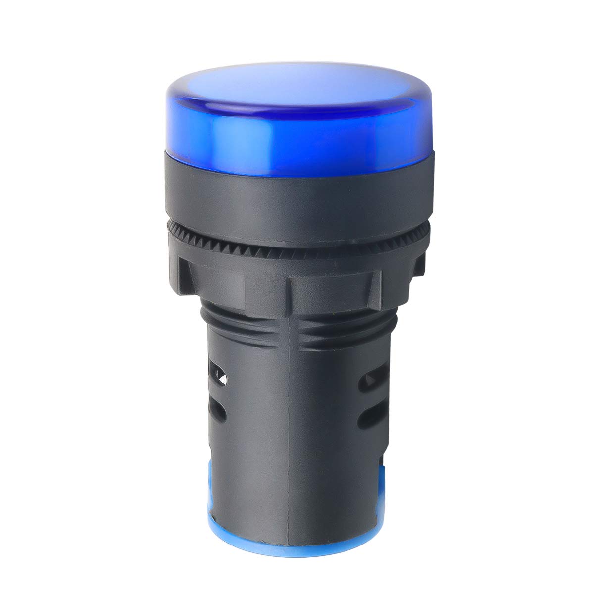 Indicator Light AC/DC 110V 20mA LED Flush Panel Mount Blue 10 Pcs