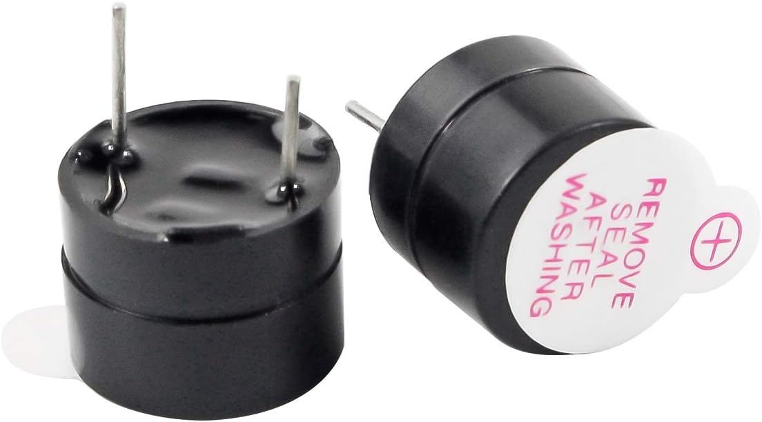 DC 3V Active Buzzer 2 Terminals for Arduino Raspberry Pi,Magnetic Electronic Continous Long Beep Tone Alarm Sounder Pack of 20
