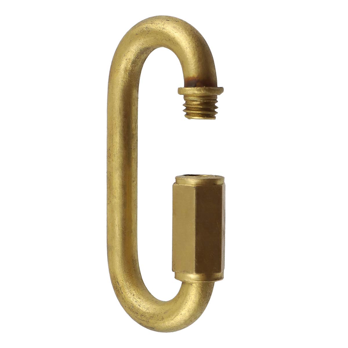 Brass Quick Links D Shape Locking Quick Chain Repair Links M4 5/32 inch Pack of 15