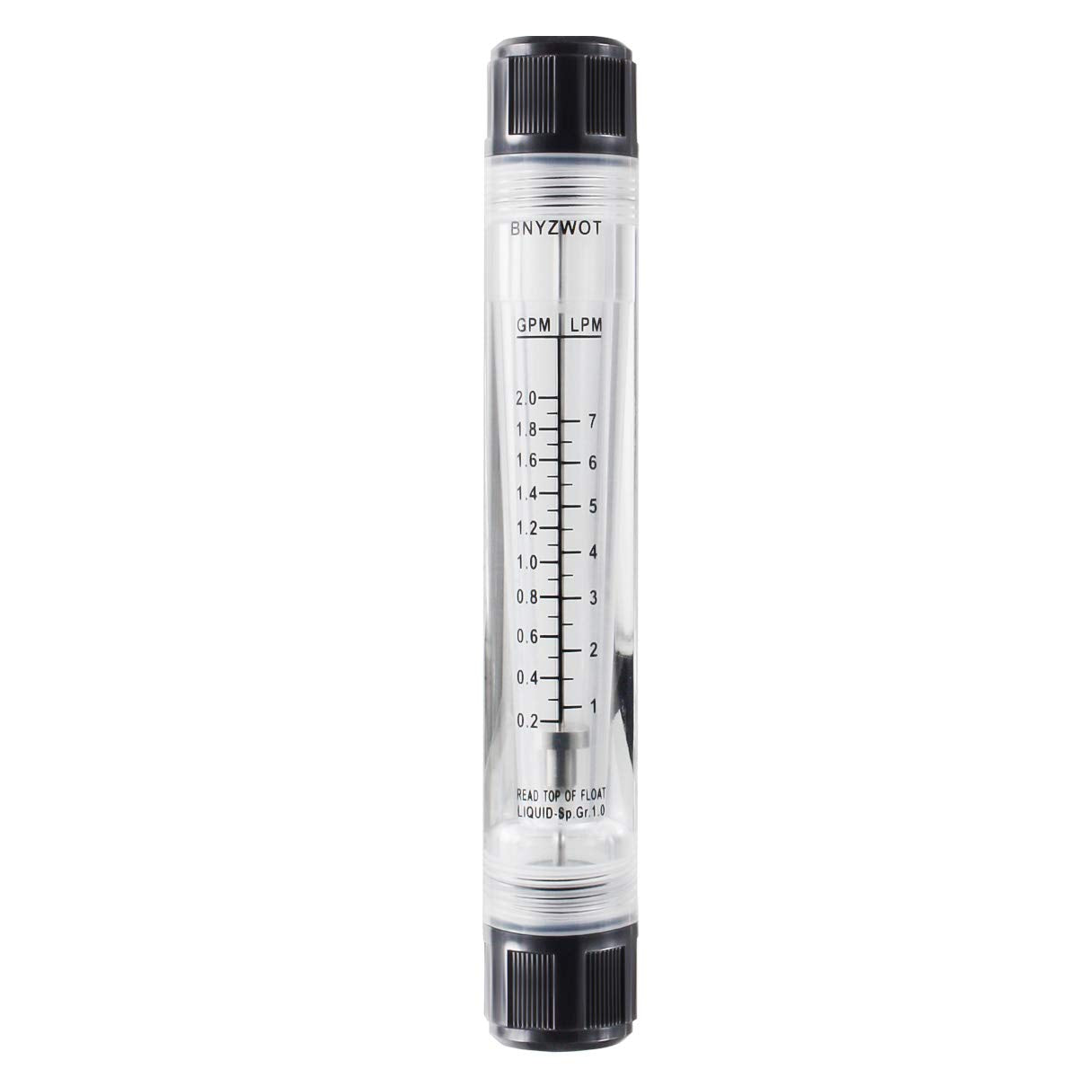 1/2" Female Thread Water Liquid Inline Flowmeter Rotameter M-15 0.2-2.0 GPM 1-7 LPM