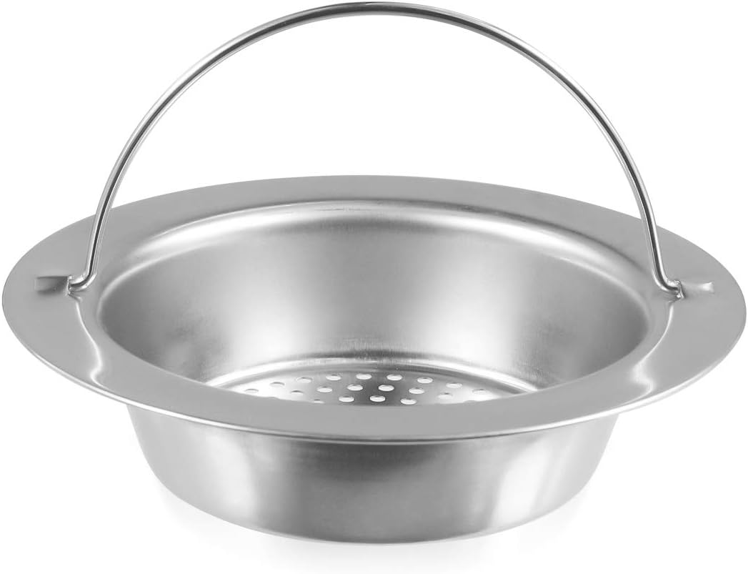Drains Strainers 4 Pack Upgrade Kitchen Sink Strainer with Handle, Premium Stainless Steel Sink Garbage Disposal Stopper Mesh Basket, Stainless Steel Kitchen Sink Basket Strainer 4.33"