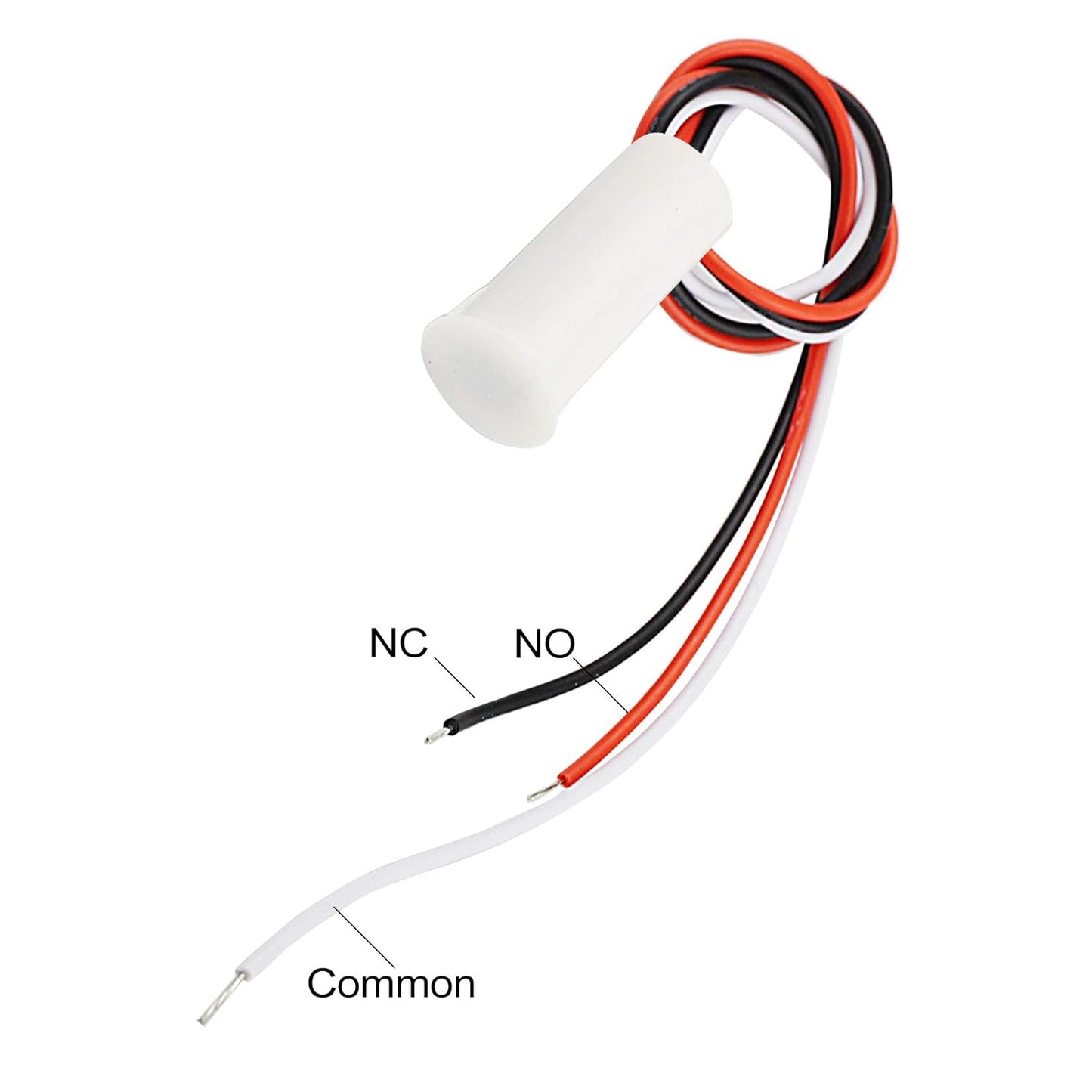 RC-35 NC & NO Wired Magnetic Door Window Contact Sensor Switch Contact Sensor Alarm Magnetic Reed Switch White - (5 Sets)