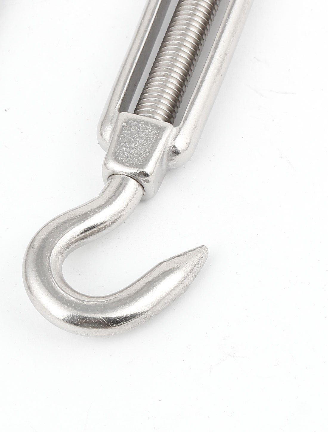 M6 1/4 inch Turnbuckles Hook, 304 Stainless Steel Turnbuckle Heavy Duty Wire Rope Tension Cable Railing Kit for Sun Shade Tent Installation,Pack of 8 (M8-4 Pack)