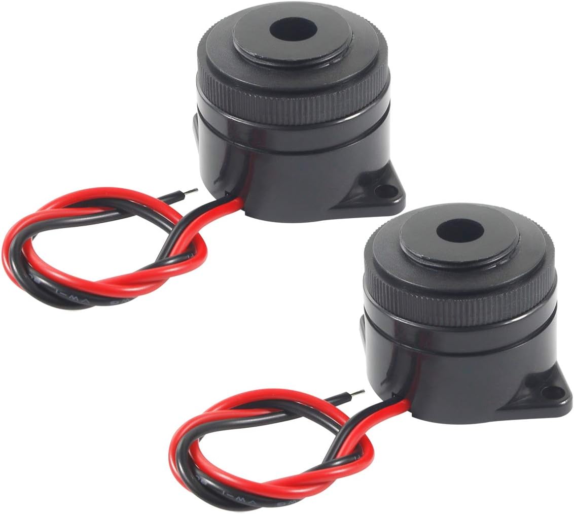 Active Electronic Buzzer Alarm Sounder Continuous 90dB Beep Speaker DC 12V 2Pcs
