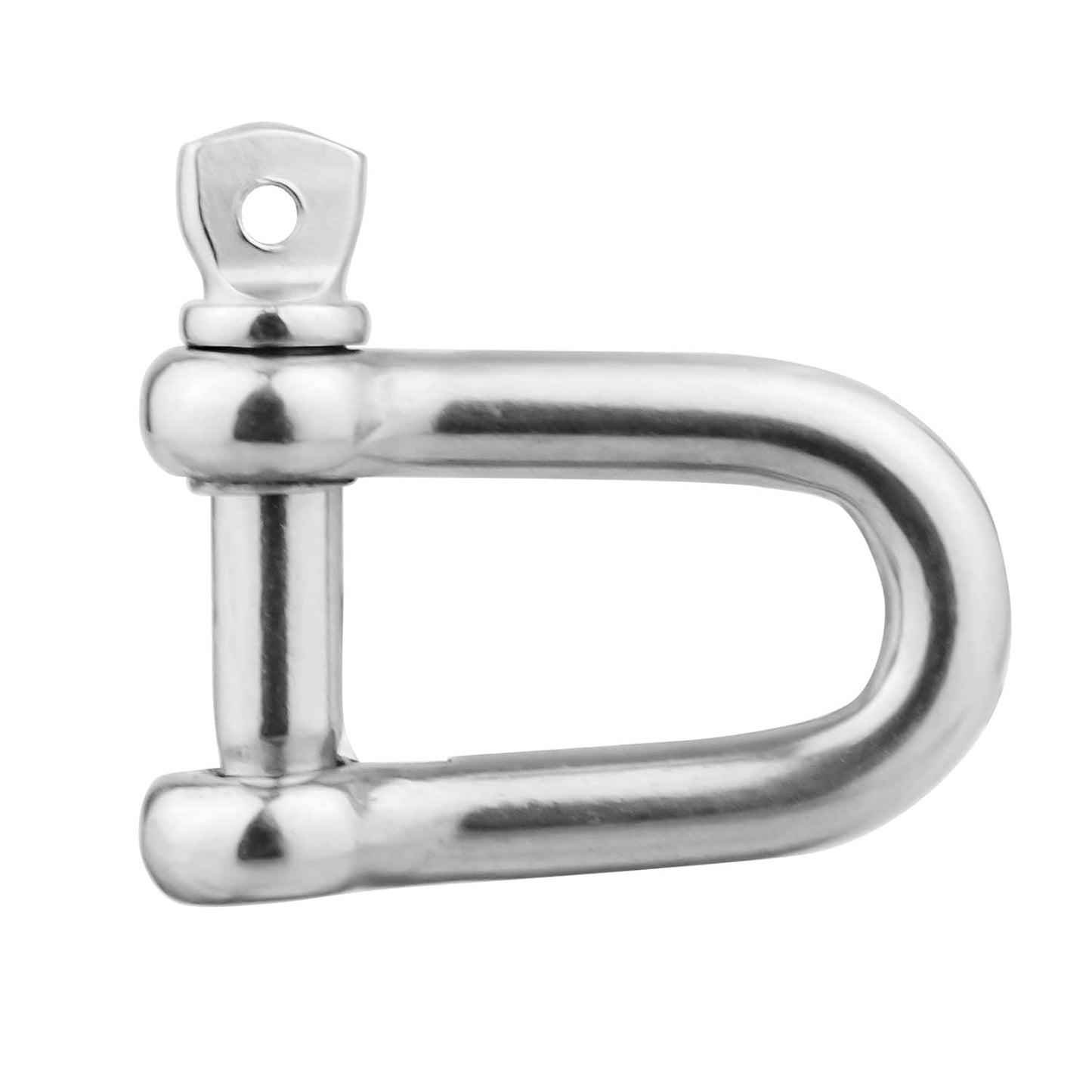 M4 5/32 inch 304 Stainless Steel European Style Anchor Shackle Bow Rigging with Pin Clevis Ring Pack of 10