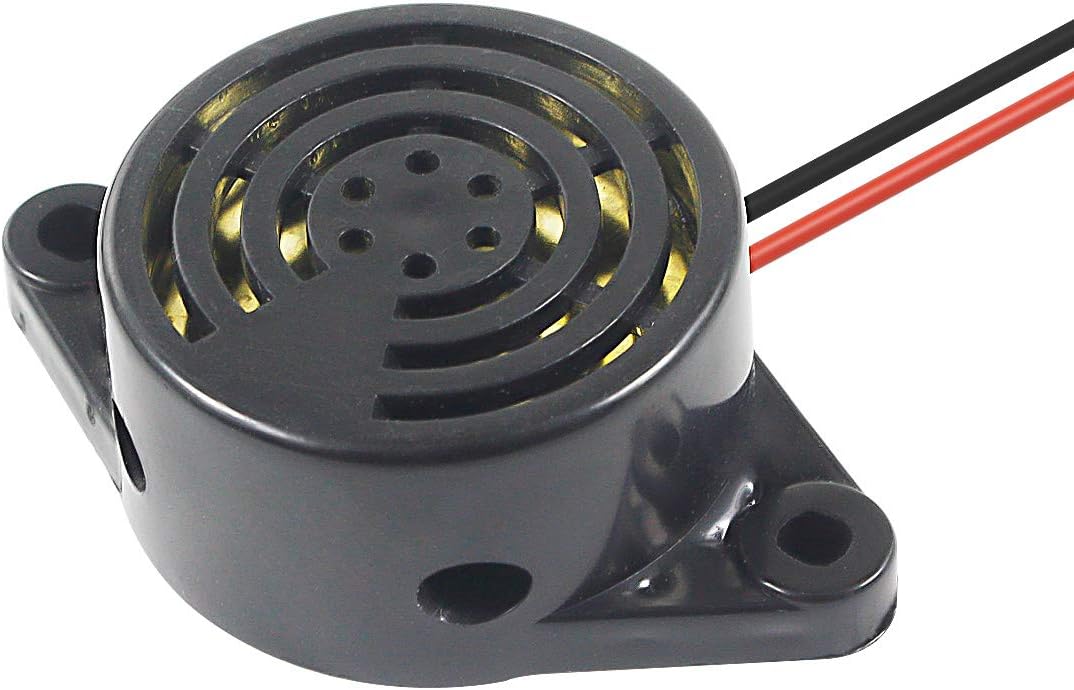10PCS SFM-27 DC 3-24V Alarm Siren Electronic Piezo Active Buzzer, 95dB High Decibel Continuous Beep Speaker for Arduino