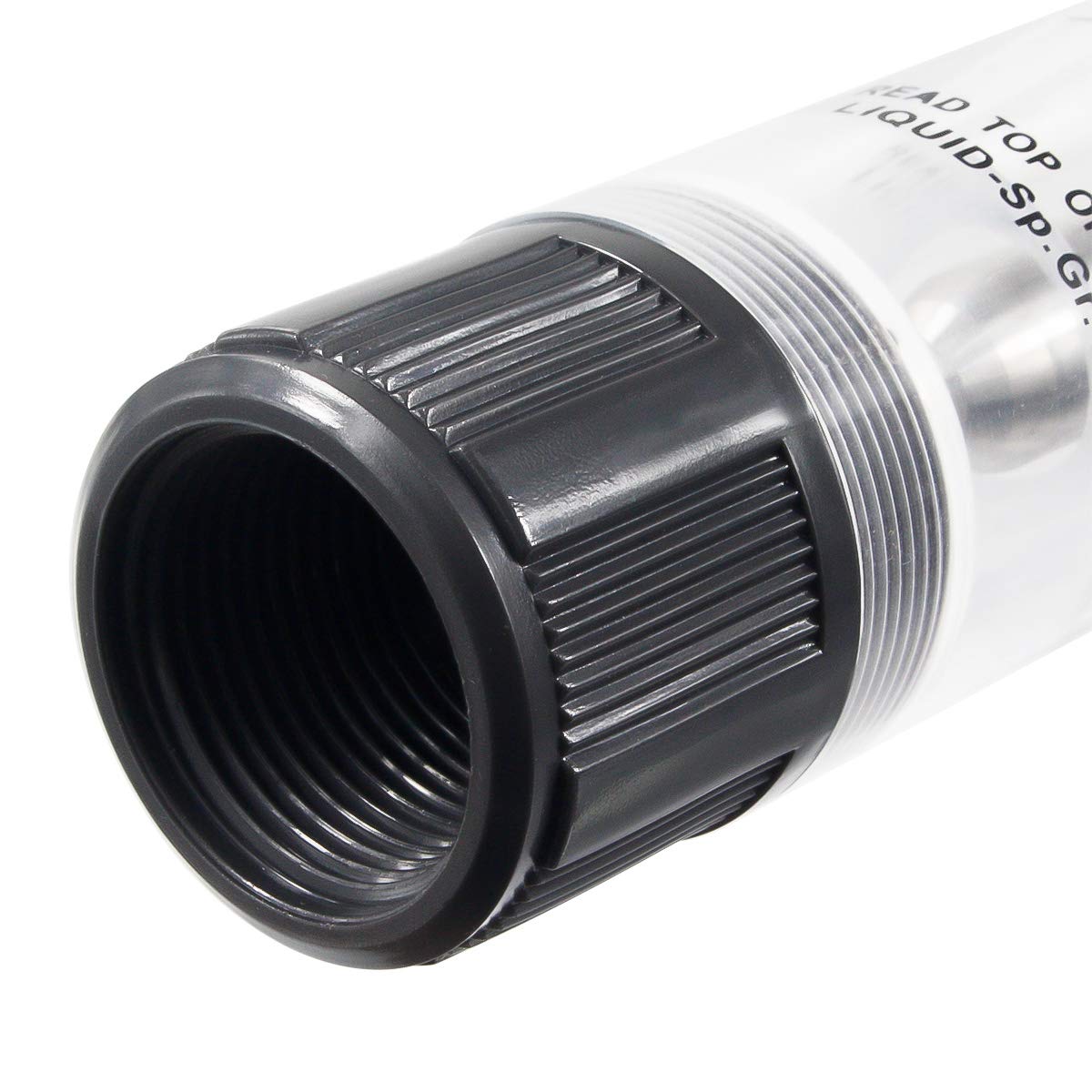 Inline Clear Acrylic Water Flowmeter 1PT Dia Threads G-25 4-40 GPM 15-150 LPM