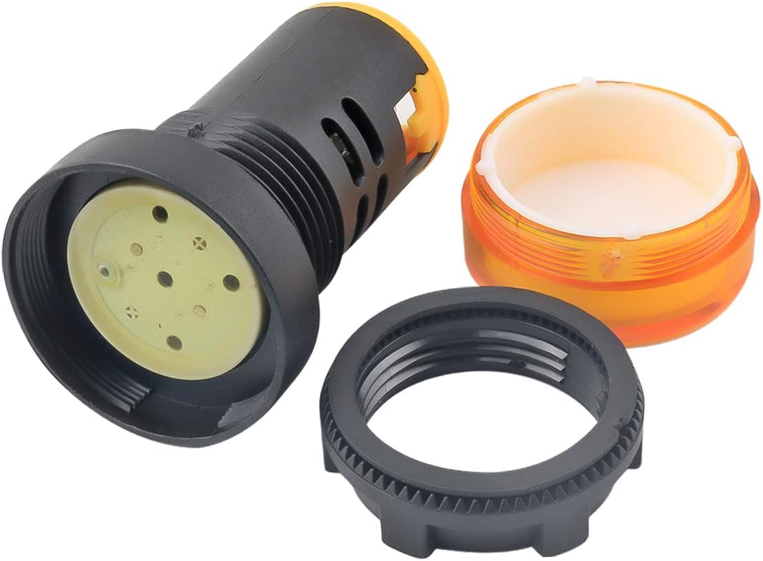 24V 20mA Energy Saving LED Indicator Light Installation Hole Size 22mm (7/8 inch) red10pcs