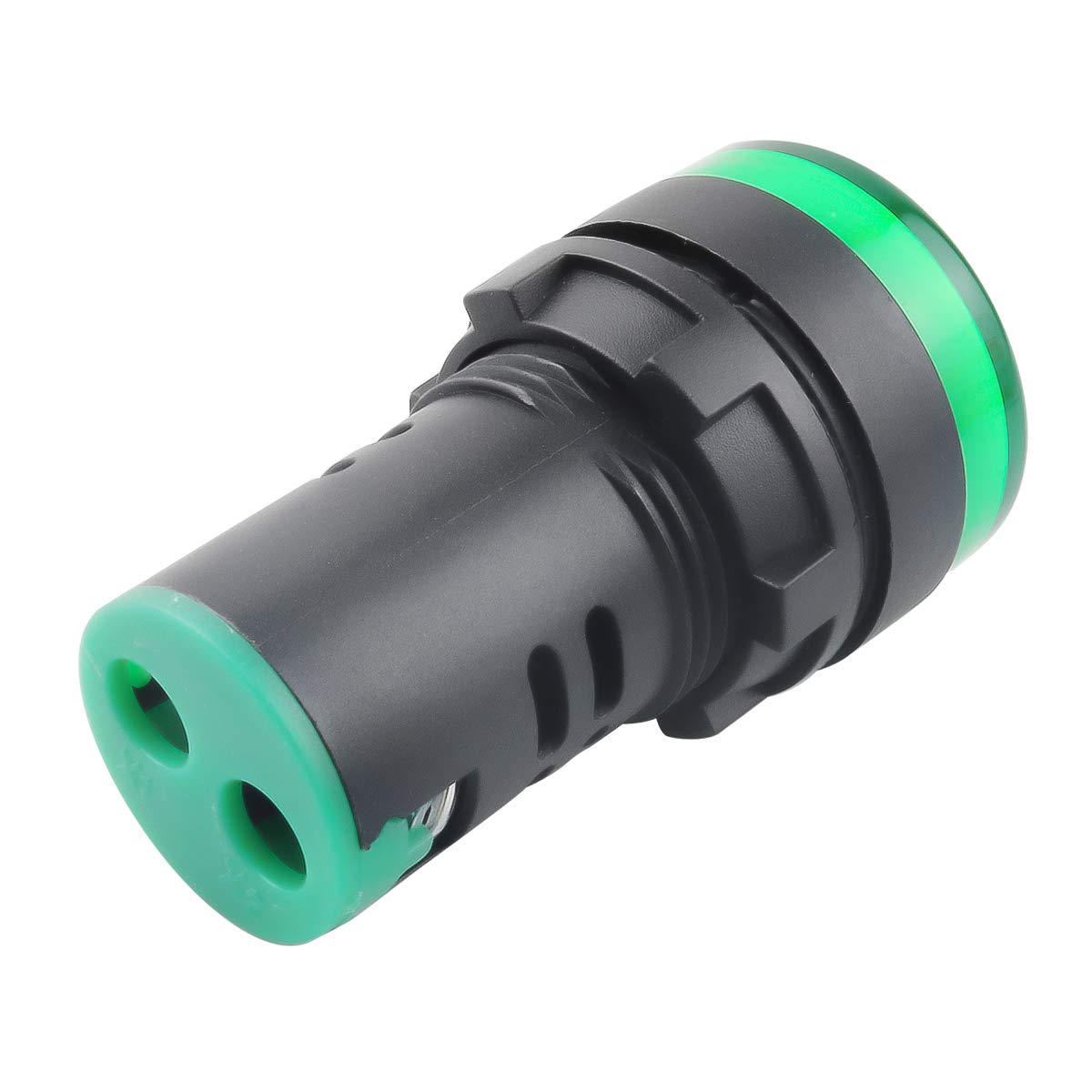 Indicator Light AC/DC 110V 20mA LED Flush Panel Mount Green 10 Pcs