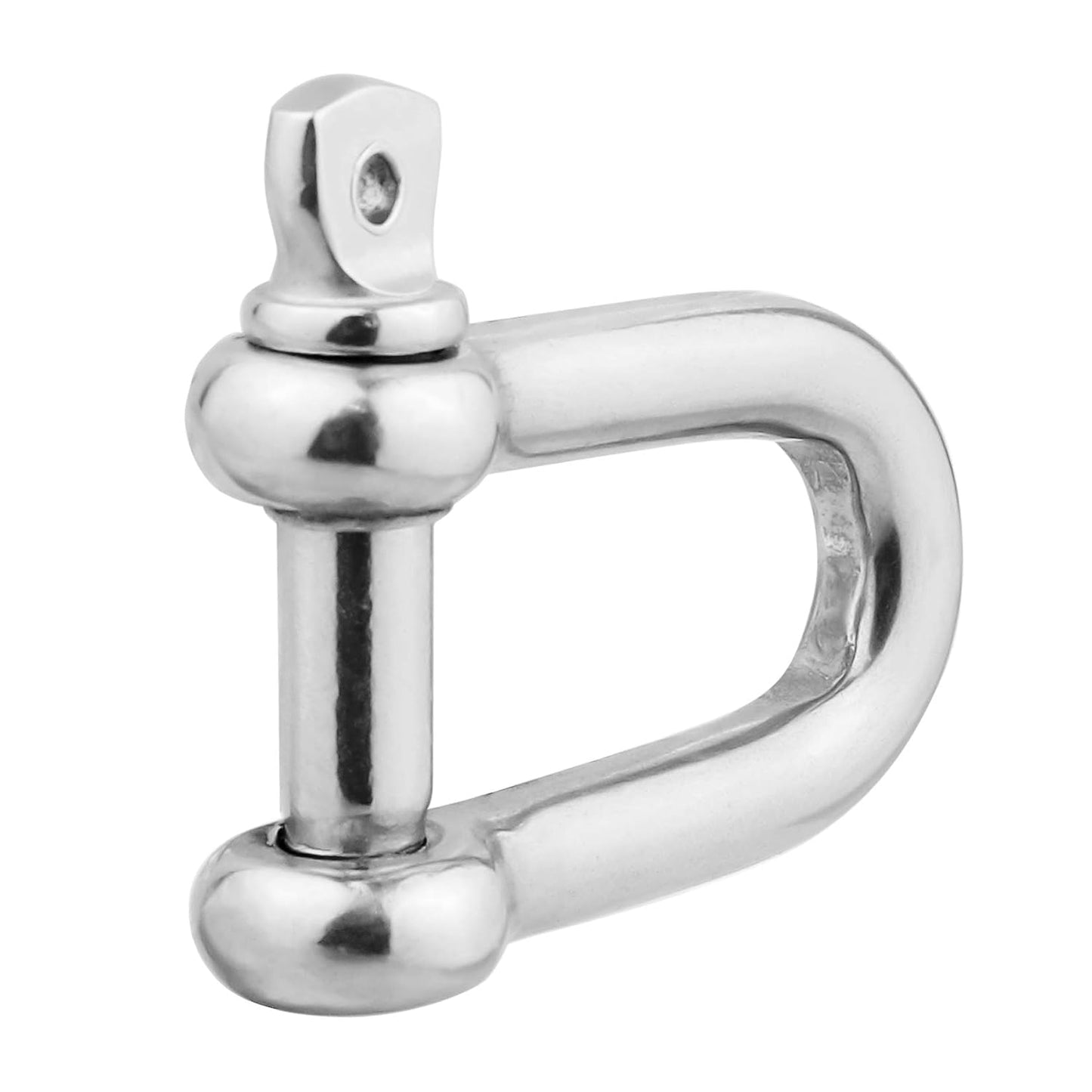 M4 5/32 inch 304 Stainless Steel European Style Anchor Shackle Bow Rigging with Pin Clevis Ring Pack of 10