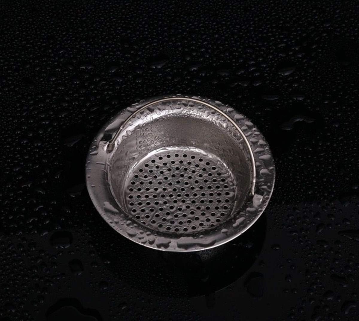 Drains Strainers 4 Pack Upgrade Kitchen Sink Strainer with Handle, Premium Stainless Steel Sink Garbage Disposal Stopper Mesh Basket, Stainless Steel Kitchen Sink Basket Strainer 4.33"