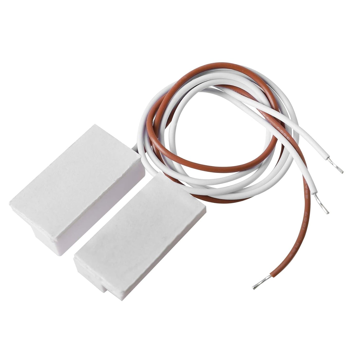 5 Sets of Sensor Alarm Magnetic Reed Switch MC-38B NC and NO Embedded Magnetic Gap Switch White for Door and Window Sensors for Home Security