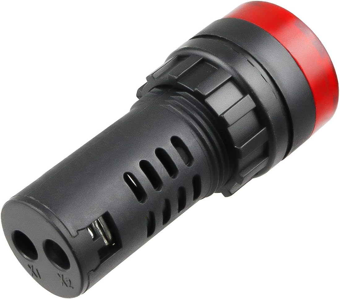 24V Flash Buzzer Alarm Beep LED Indicator Signal Lamp Warning Lights Red 10Pcs