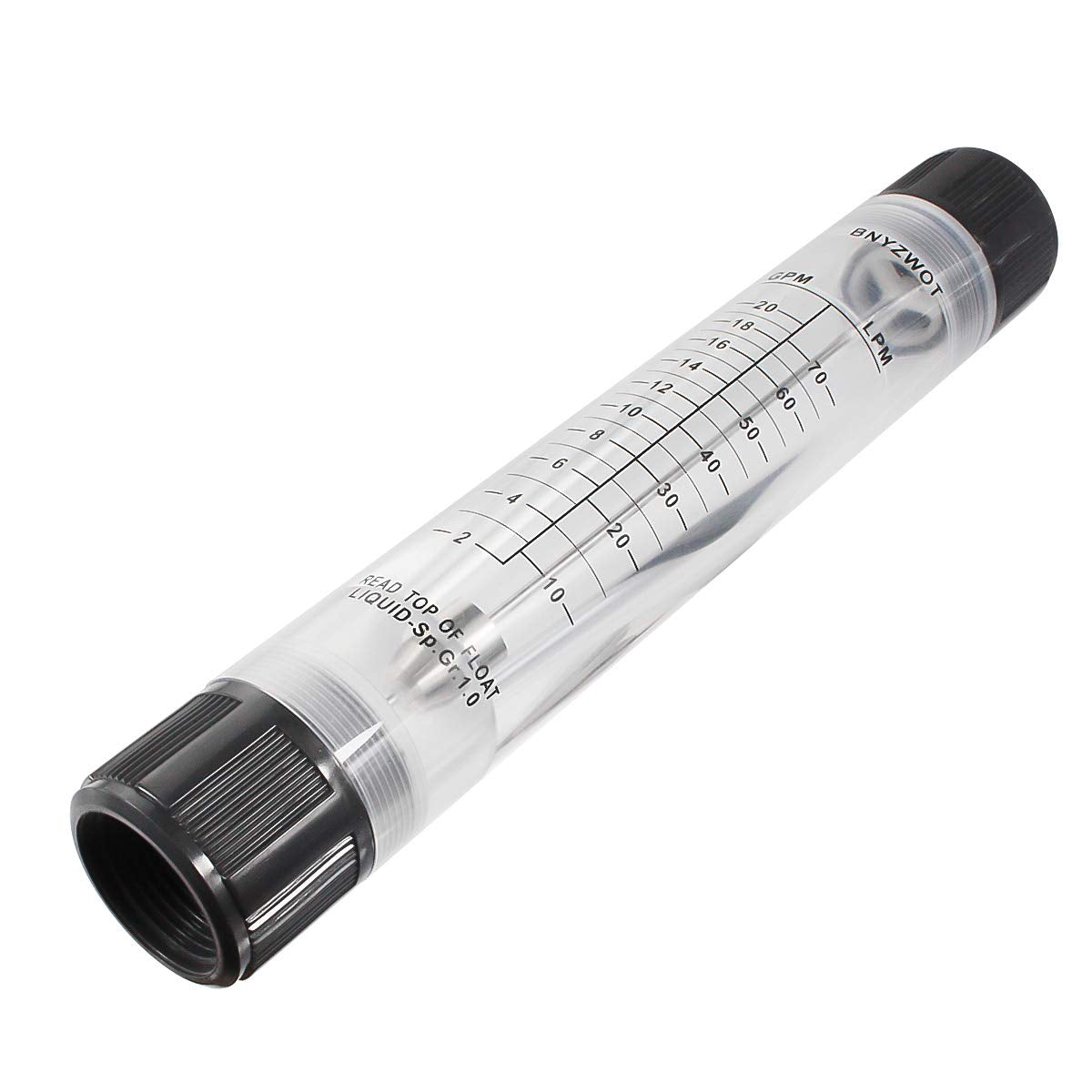 Water Tube Design Liquid Flowmeter Measure 1"PT Dia Input G-25 2-20GPM 10-70LPM