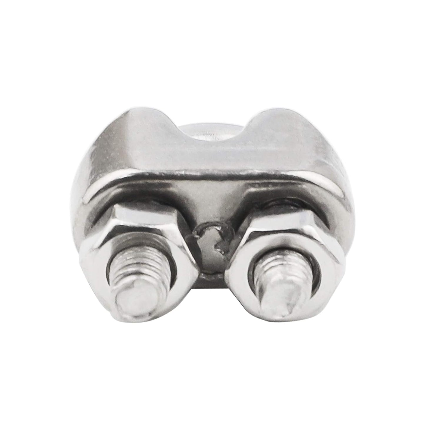 1/16 Inch M2 Stainless Steel Wire Rope Cable Clip Clamp Pack of 20