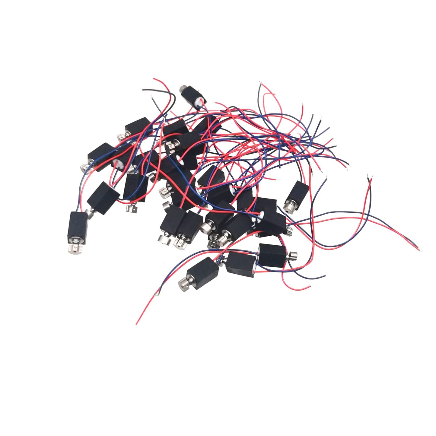 20Pcs DC 3V 3500RPM Pager Cell Phone Micro Vibration Motor 4mm x 8mm(Black)