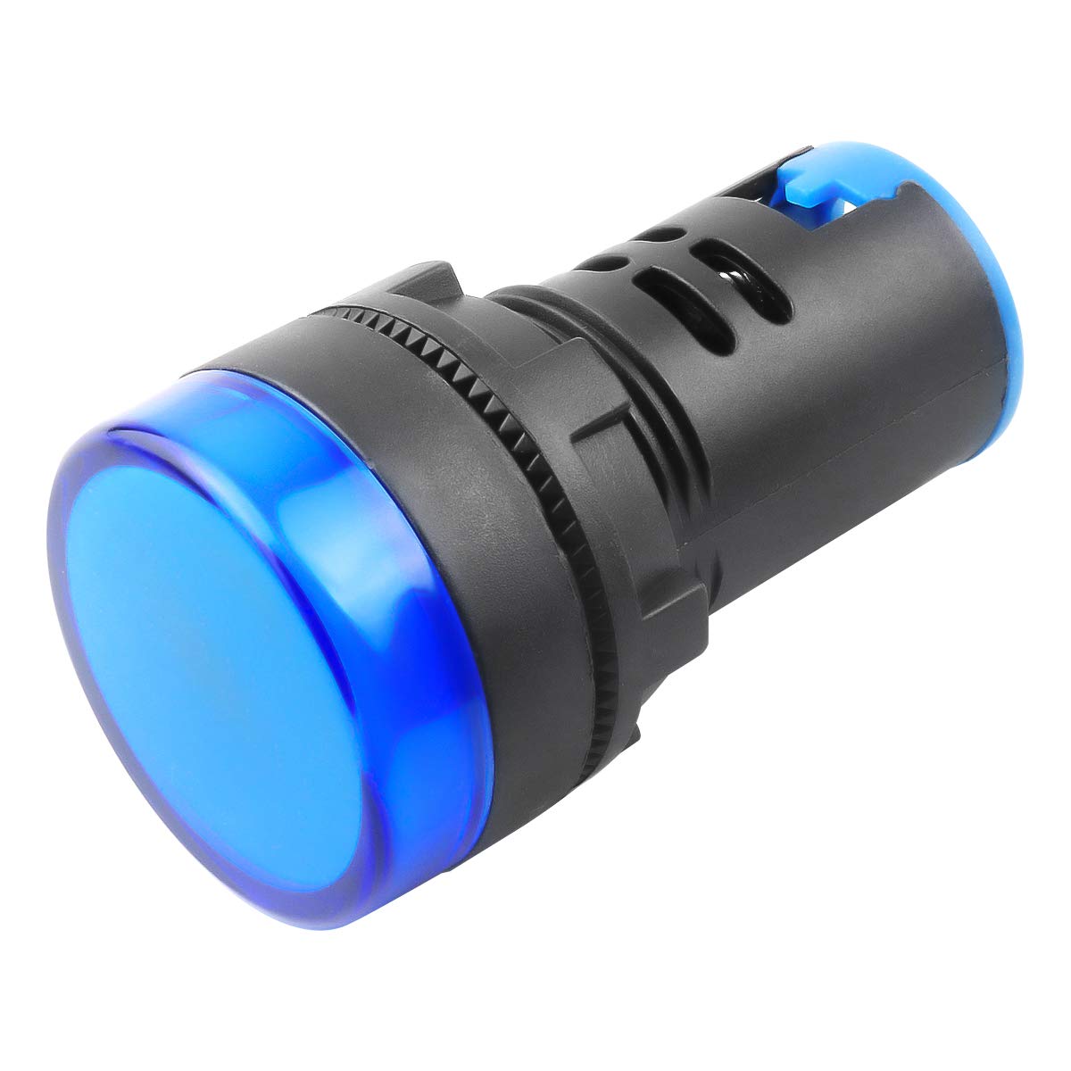 Indicator Light AC/DC 110V 20mA LED Flush Panel Mount Blue 10 Pcs