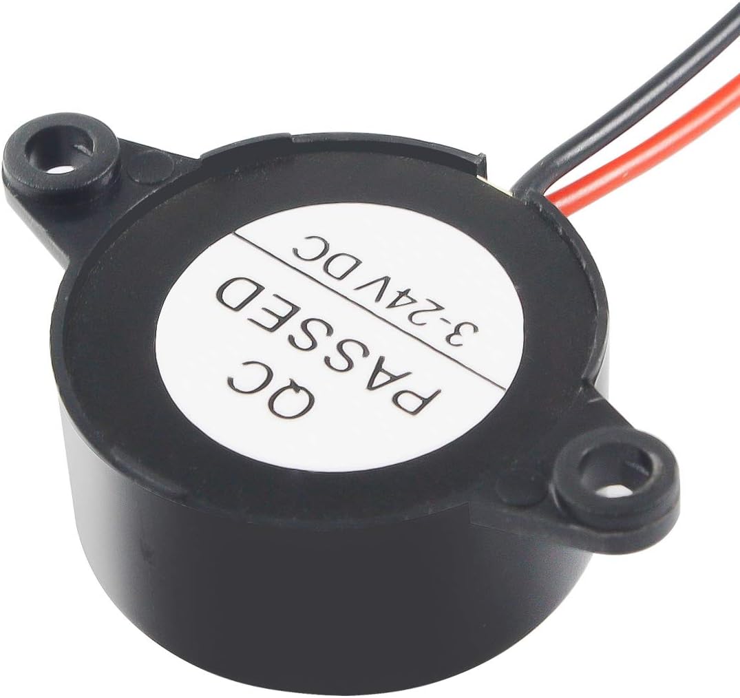 DC 3-24V Active Piezo Buzzer 85 db with Industrial Audio Inside 2-Wire Leads Electric Alarmer 10PCS