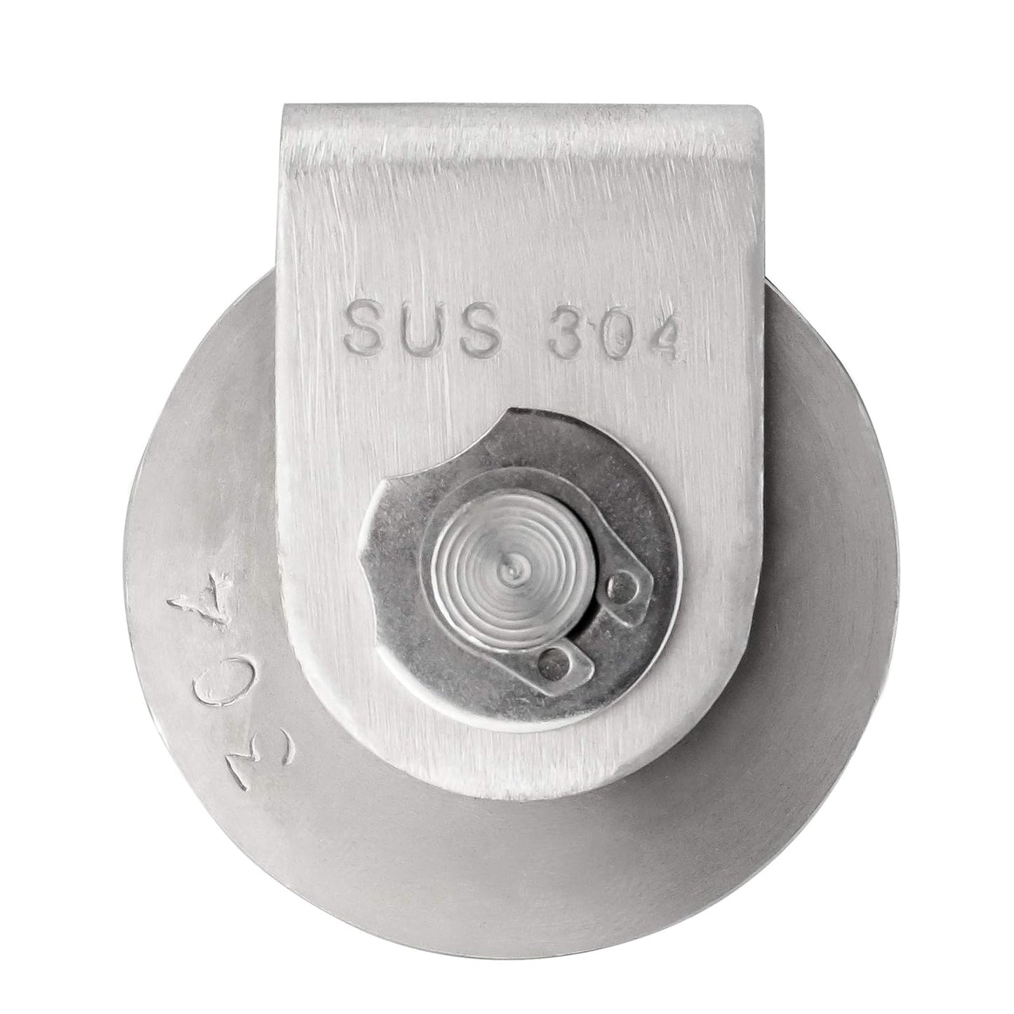 Pulley Block U Type Single Wheel Pulley Block Duplex Bearing 304 Stainless Steel Smooth Loading 880lb/400Kg for Material Handling and Moving
