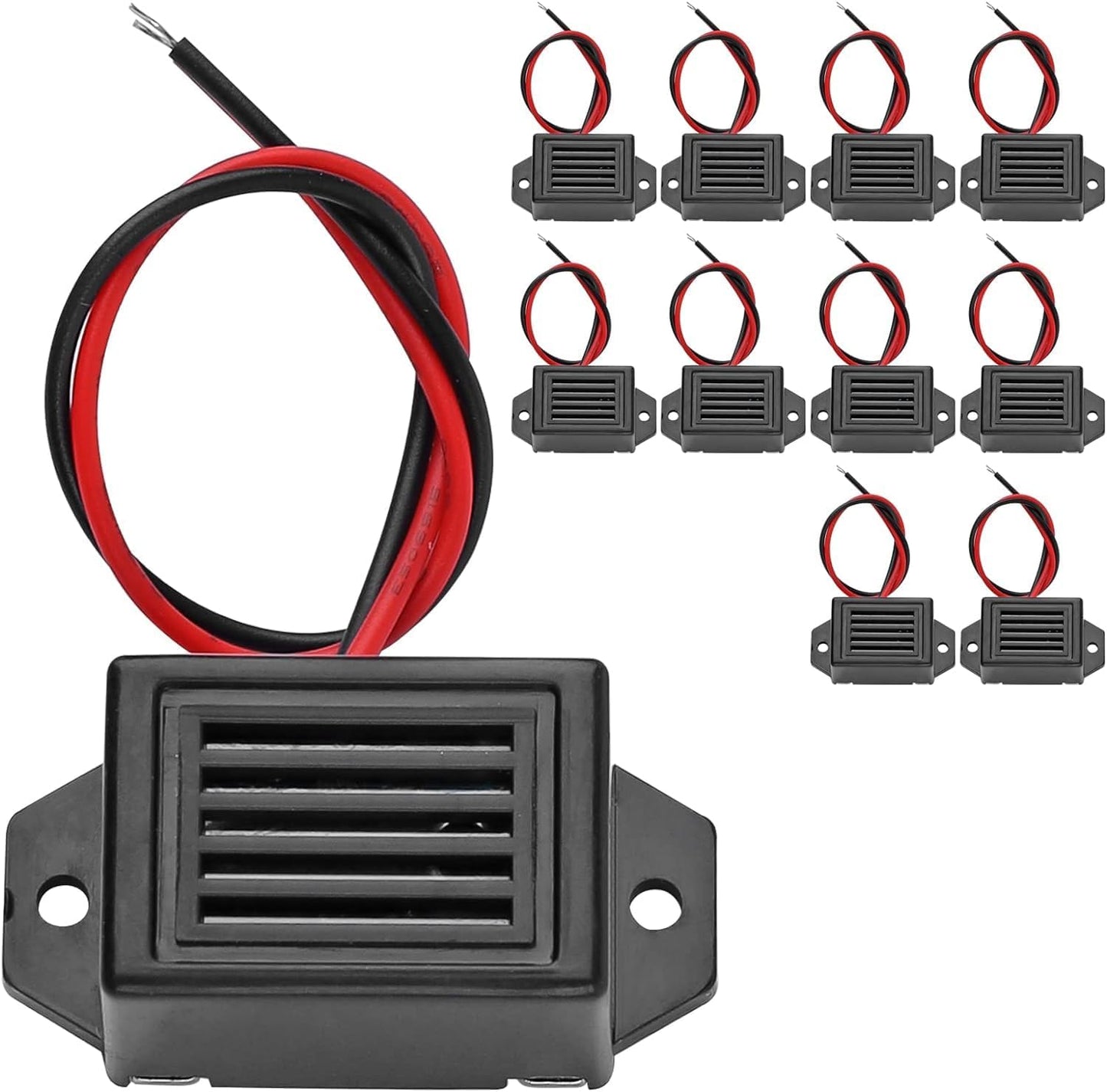Mini Buzzers with Leads Mechanical Buzzer 3V 400Hz Morse Code Mechanical Electronic Components 10Pcs