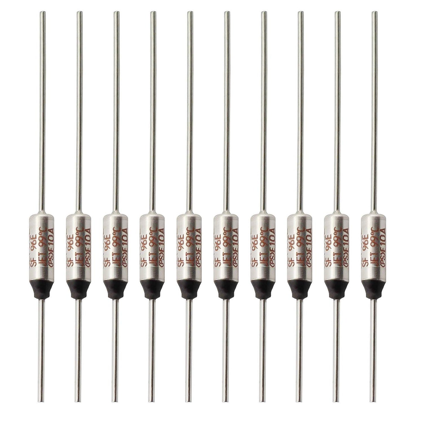 SF70E-73 Degree Metal Thermal Cutoffs Thermal Fuse 10A 250V for Motor Transformer Electric Industrial Home Appliance 10Pcs