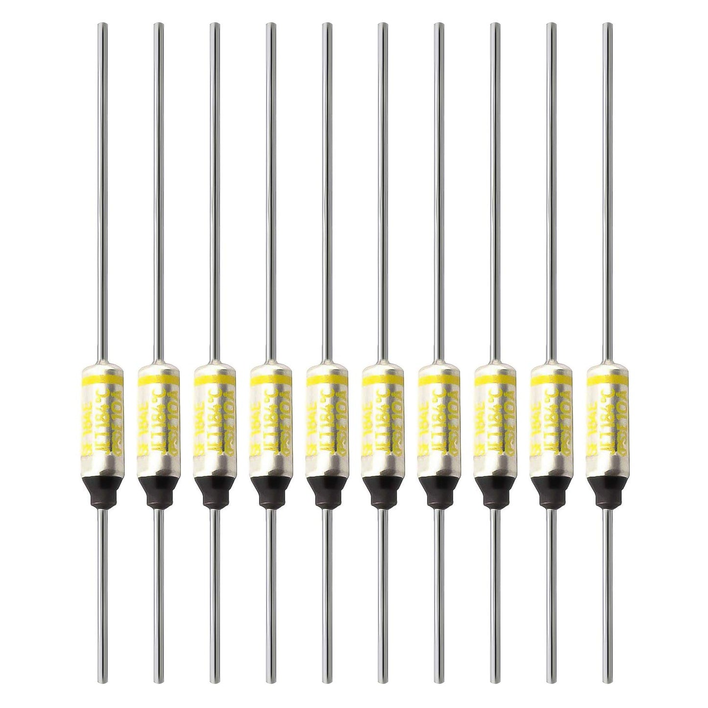SF70E-73 Degree Metal Thermal Cutoffs Thermal Fuse 10A 250V for Motor Transformer Electric Industrial Home Appliance 10Pcs