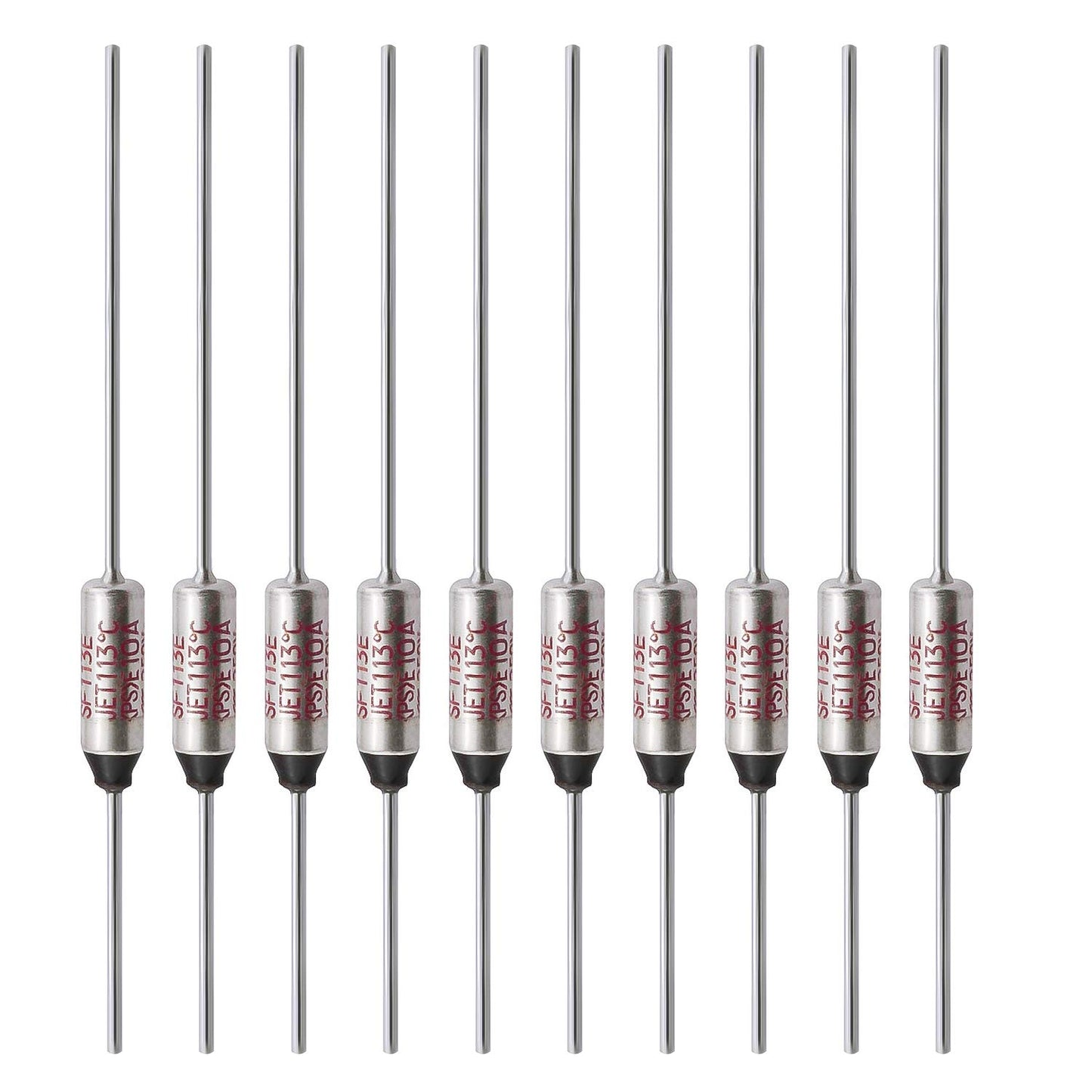 SF70E-73 Degree Metal Thermal Cutoffs Thermal Fuse 10A 250V for Motor Transformer Electric Industrial Home Appliance 10Pcs