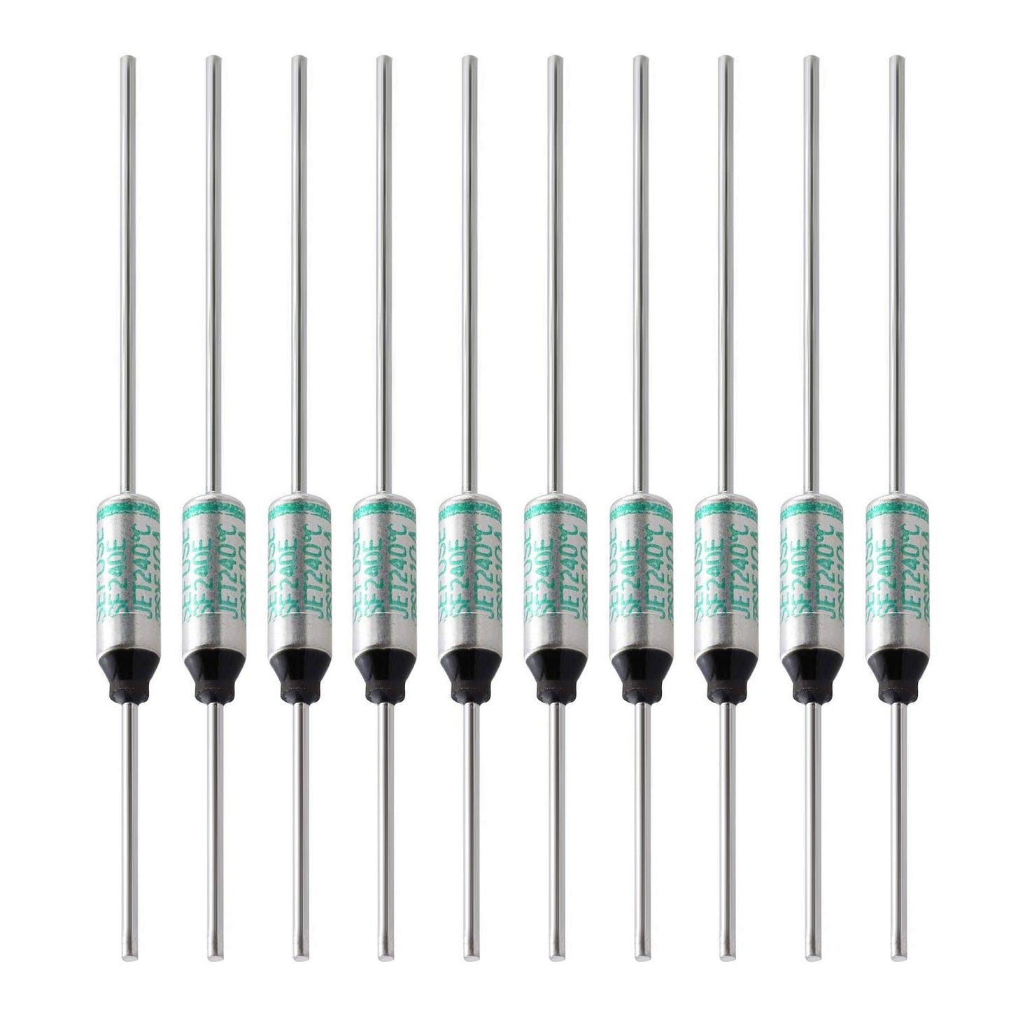 SF70E-73 Degree Metal Thermal Cutoffs Thermal Fuse 10A 250V for Motor Transformer Electric Industrial Home Appliance 10Pcs