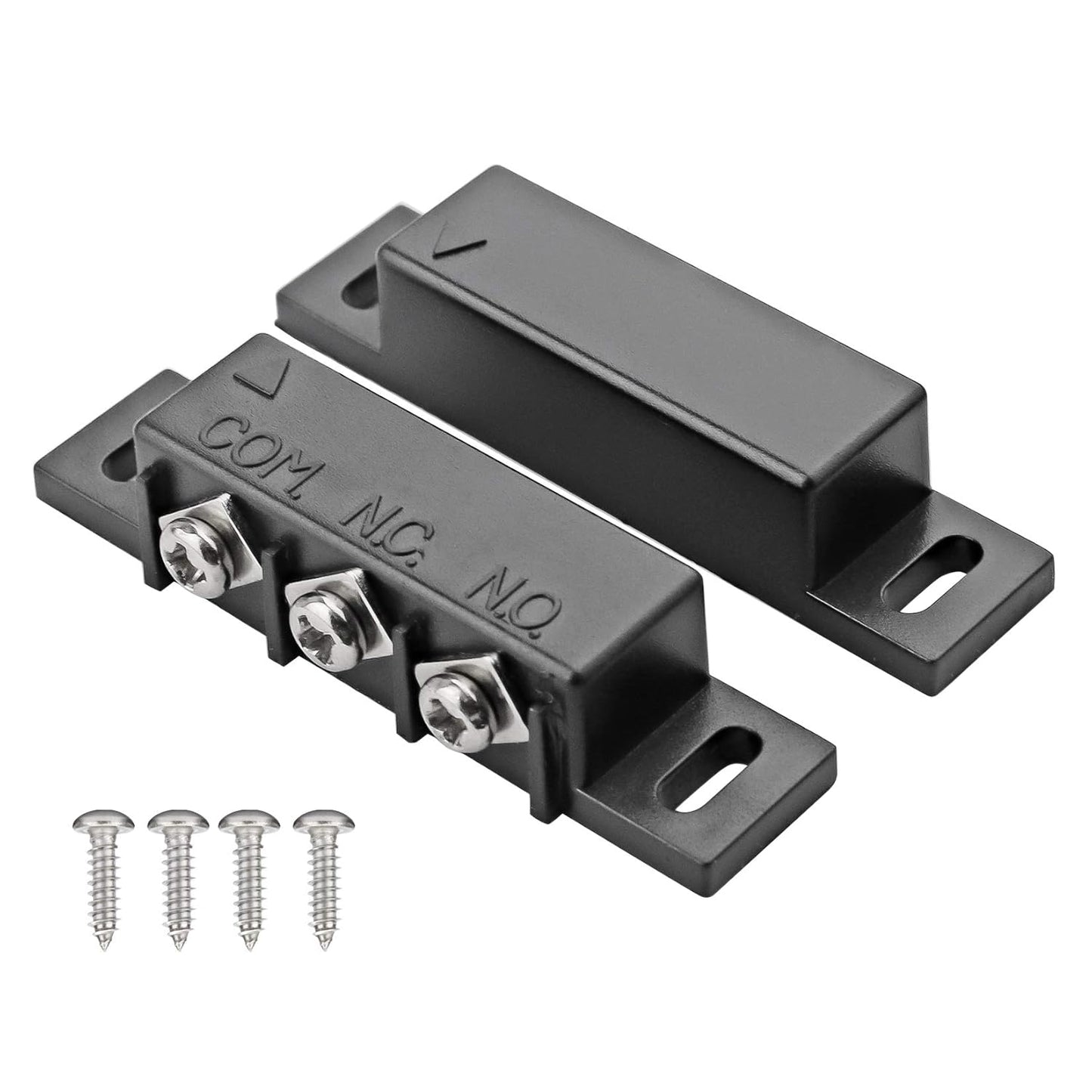 5Sets MC-31B Magnetic Reed Switch Wired Surface Mount Normally Open Closed NC NO Door Contact Sensor Alarm Magnetic Door Switch Black