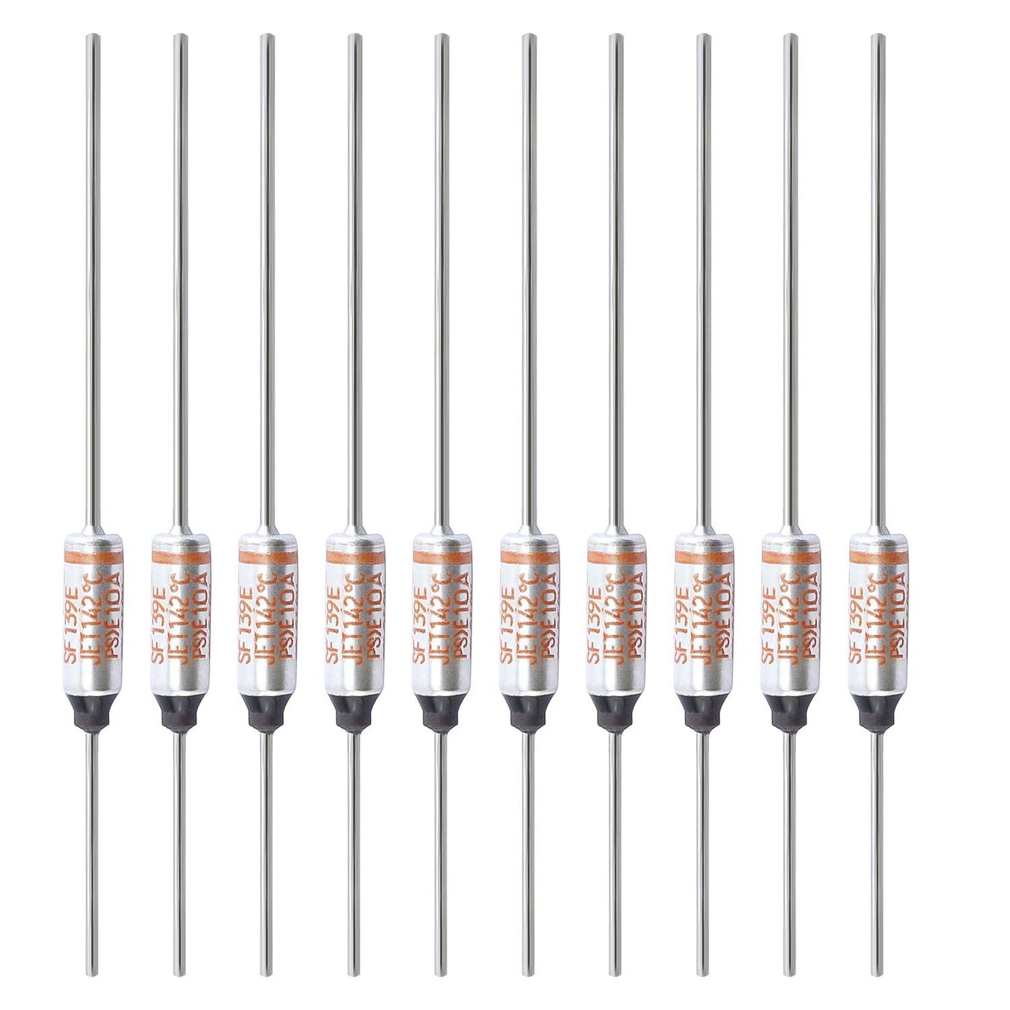 SF70E-73 Degree Metal Thermal Cutoffs Thermal Fuse 10A 250V for Motor Transformer Electric Industrial Home Appliance 10Pcs