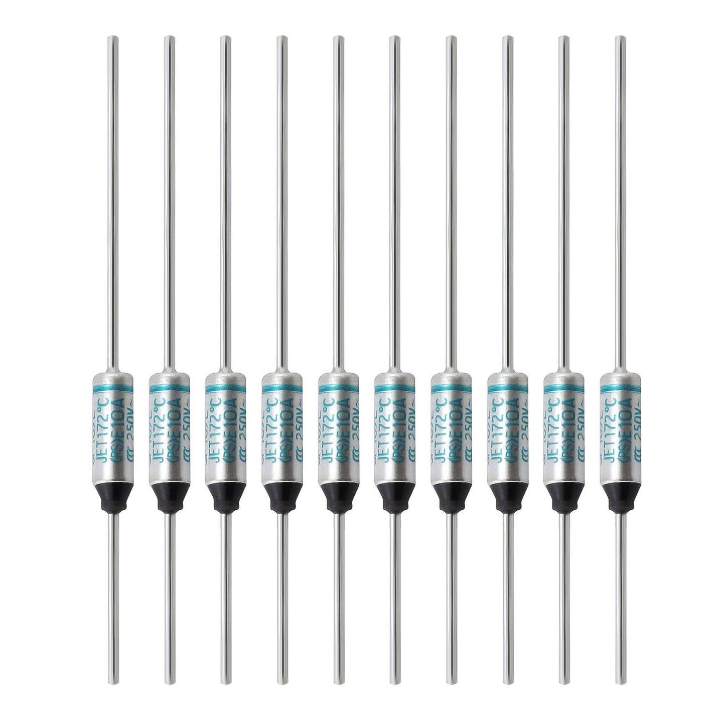 SF70E-73 Degree Metal Thermal Cutoffs Thermal Fuse 10A 250V for Motor Transformer Electric Industrial Home Appliance 10Pcs