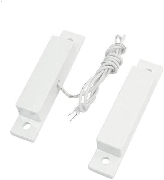 MC-32 Wired Electromagnetic Door and Window Contact Reed Switch Alarm Security System Anti NC Normally Closed Door Sensor for Door and Window Sensor - (10 Sets)