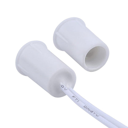 RC-33 NC Recessed Wired Security Window Door Contact Sensor Alarm Magnetic Reed Switch White 10 Pair