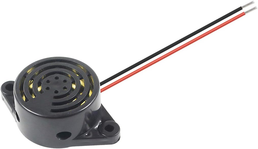 10PCS SFM-27 DC 3-24V Alarm Siren Electronic Piezo Active Buzzer, 95dB High Decibel Continuous Beep Speaker for Arduino