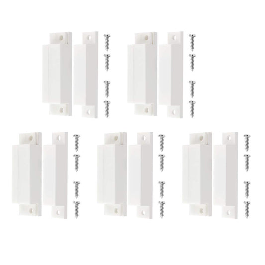 MC-31 Surface Mount Wired NC Door Contact Sensor Alarm Magnetic Reed Switch White 5 Pair