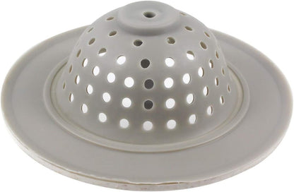 Silicone Sink Strainer - Garbage Disposal Strainer Drain Catcher Plug Drain Cover Kitchen Sink Basket - Beige 4 Pack