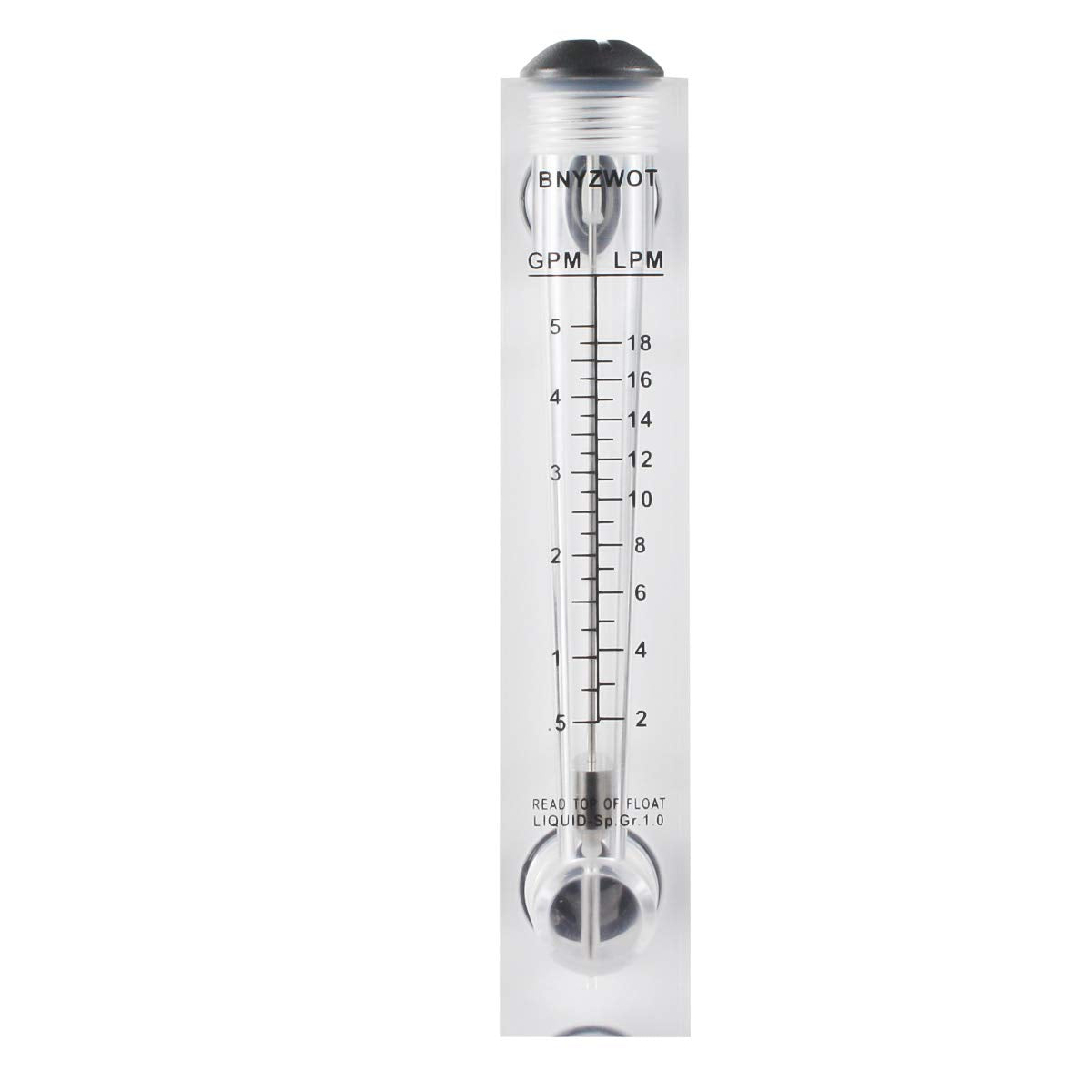 Water Flow Meter Panel Mount Type Flowmeter M-15 0.5-5GPM 2-18LPM