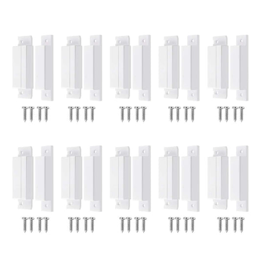 MC-31 Surface Mount Wired NC Door Contact Sensor Alarm Magnetic Reed Switch White 10pcs