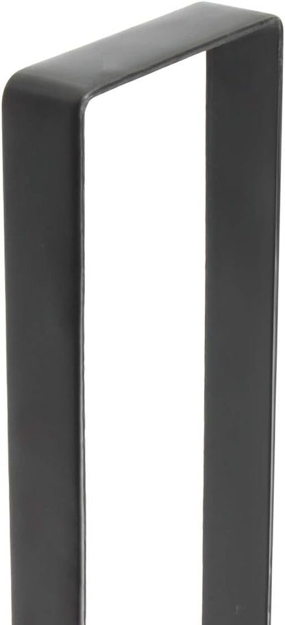 12 Inches Over The Door Black Metal Double Wreath Hanger - Holds 2 Wreaths with This 2 Sided Hanger - Premium Sturdy Metal