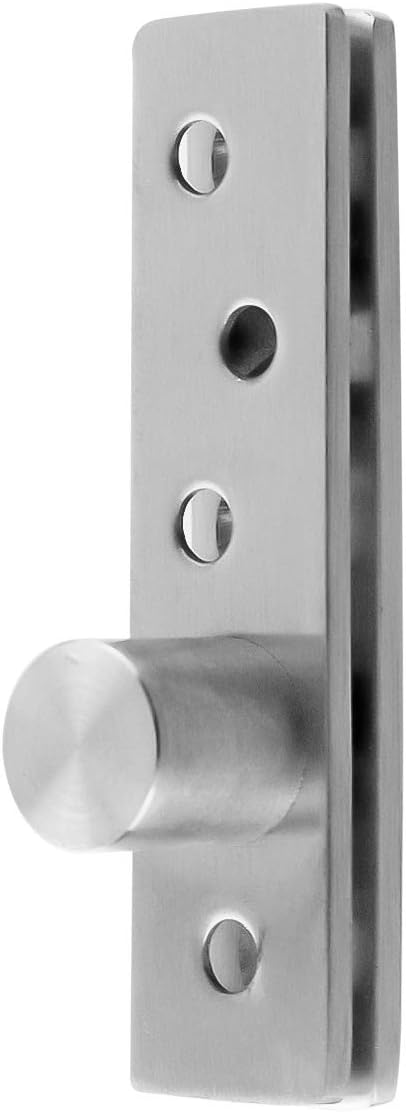 3 Inch Length Offset-Axes Rotating Hinge 360 Degree Door Pivot Hinge Concealing Up Down Shaft Hinges, Stainless Steel Brushed Nickel 2 Pcs