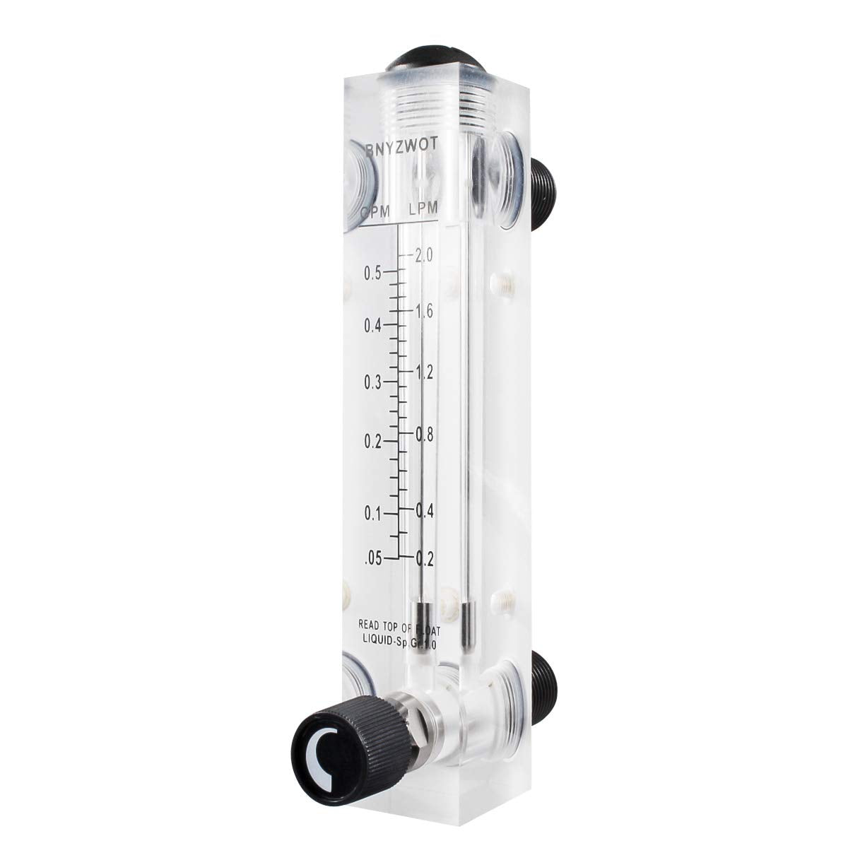 0.05-0.5GPM 0.2-2LMP Tubig Liquid Daloy ng Metro Flowmeter 1/2 PT Thread