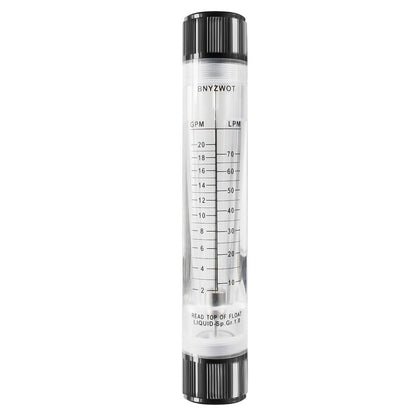 Water Tube Design Liquid Flowmeter Measure 1"PT Dia Input G-25 2-20GPM 10-70LPM