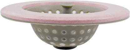 Kitchen Silicone Sink Strainer Garbage Disposal Strainer Sink Drain Catcher Plug Drain Cover Kitchen Sink Basket for Kitchen Sinks Silicone Pink 4 Pack