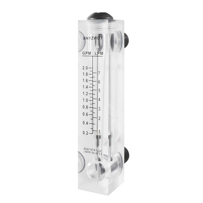 LZT M-15 0.2-2GPM 1-7LPM Water Flow Meter Panel Mount Type Flowmeters