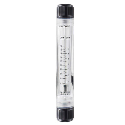 1/2" Female Thread Water Liquid Inline Flowmeter Rotameter M-15 0.2-2.0 GPM 1-7 LPM