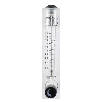 Tubig Liquid Daloy ng Metro Flowmeter 1/2 PT Thread M-15 0.2-2GPM 1-7LPM