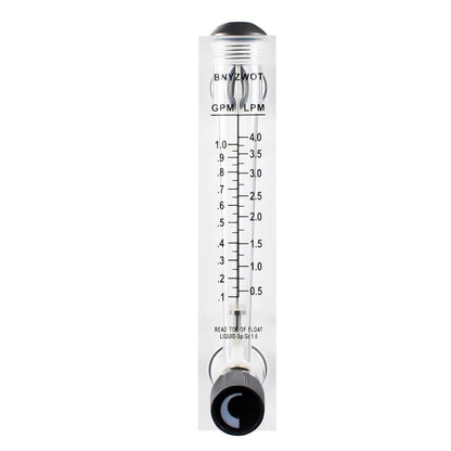 Water Liquid Flow Meter Tool Flowmeter Instrument M-15 0.1-1GPM 0.5-4LPM