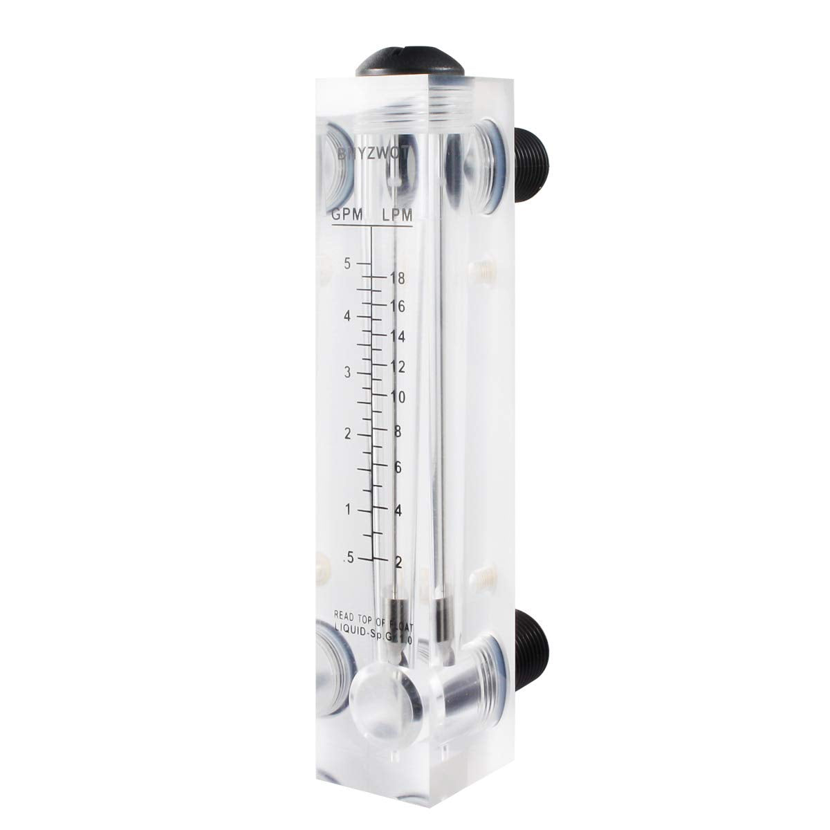Water Flow Meter Panel Mount Type Flowmeter M-15 0.5-5GPM 2-18LPM